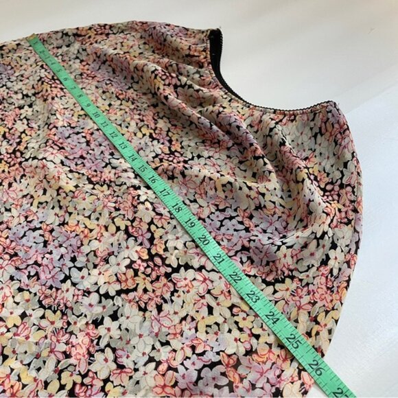 Maxi Chiffon Skirt Reversible Womens Small Floral  Whimsical Fairy Romantic Y2K - Picture 11 of 14